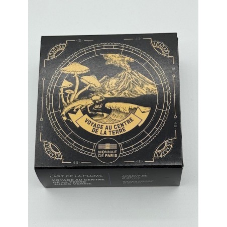 10 Euro 2025 - Voyage au centre de la terre - Jules Verne - L'art de la plume - argent Belle épreuve