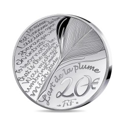 20 Euro 2025 - Jules Verne - L'art de la plume - argent Belle épreuve 2