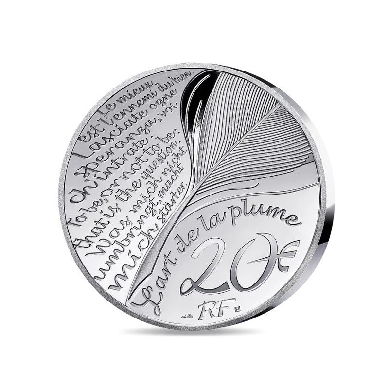 20 Euro 2025 - Jules Verne - L'art de la plume - argent Belle épreuve