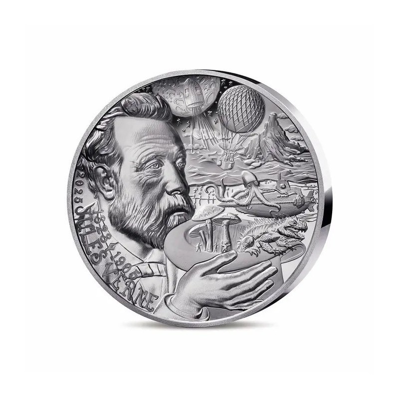 20 Euro 2025 - Jules Verne - L'art de la plume - argent Belle épreuve