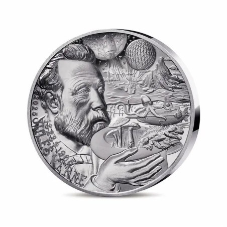 20 Euro 2025 - Jules Verne - L'art de la plume - argent Belle épreuve