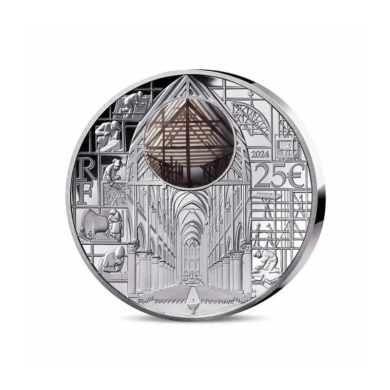 25 Euro 2024 - Notre-Dame de Paris - argent Belle épreuve