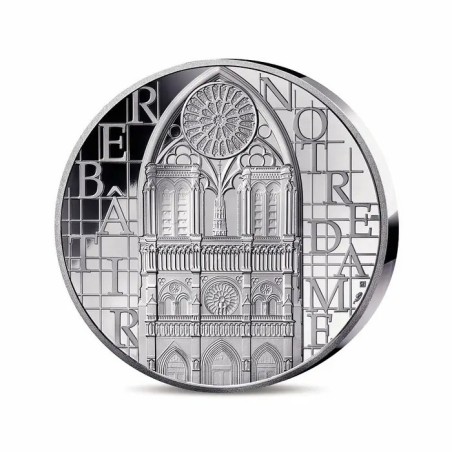 25 Euro 2024 - Notre-Dame de Paris - argent Belle épreuve