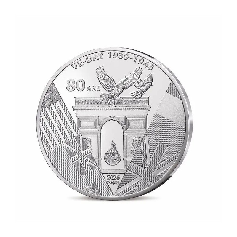 10 Euro 2025 - 80 ans du V-E DAY - argent
