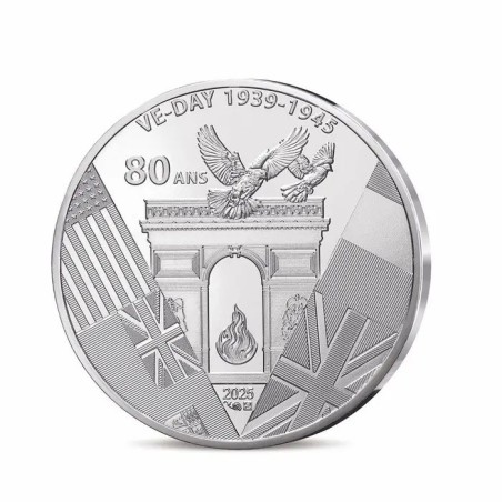 10 Euro 2025 - 80 ans du V-E DAY - argent