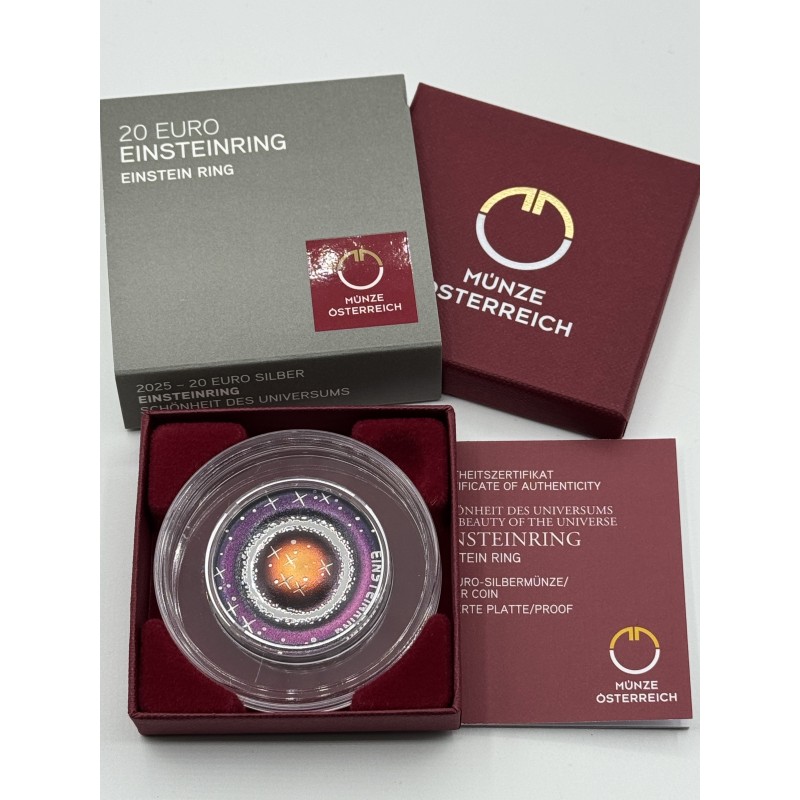 Autriche - 20 Euro 2025 - Einsteinring - bi-métallique