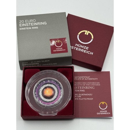 Autriche - 20 Euro 2025 - Einsteinring - bi-métallique