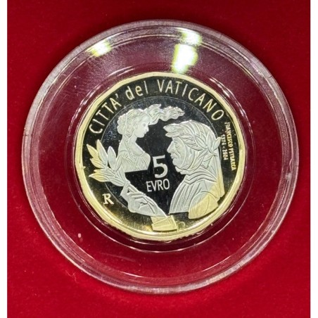 Vatican - 5 Euro 2024 - Francesco Petrarca - bi-métallique