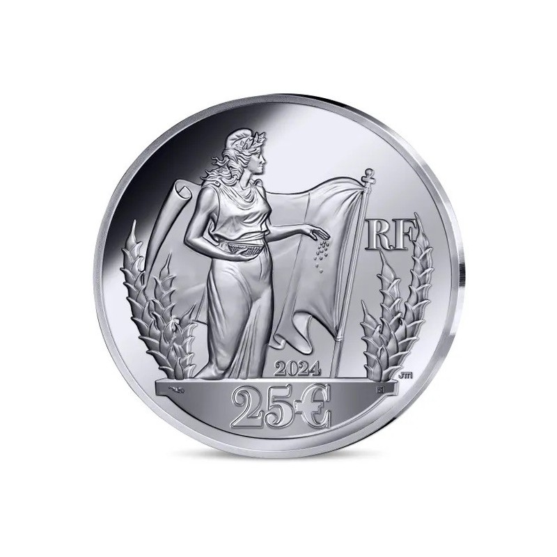 25 Euro 2025 - Semeuse - Lady Liberty - Mercanti-Jimenez - argent belle épreuve
