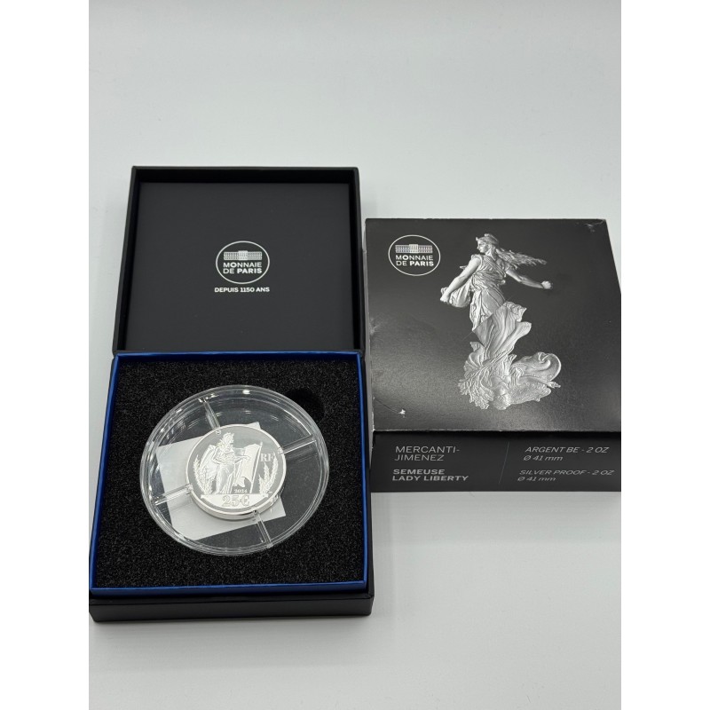 25 Euro 2025 - Semeuse - Lady Liberty - Mercanti-Jimenez - argent belle épreuve