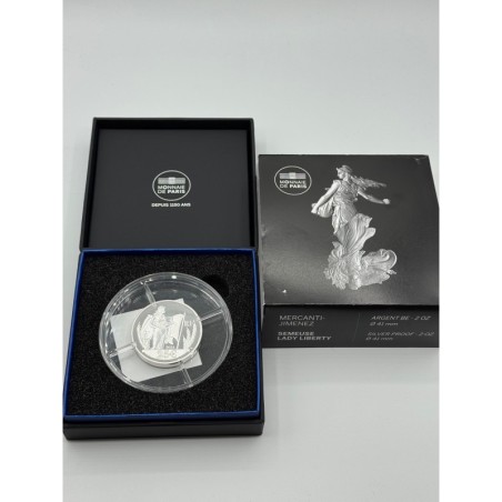 25 Euro 2025 - Semeuse - Lady Liberty - Mercanti-Jimenez - argent belle épreuve