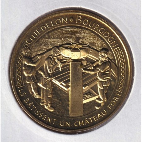Dept89 - Chantier médiéval Guédélon N°8 - 2021 - clé de voute - Treigny