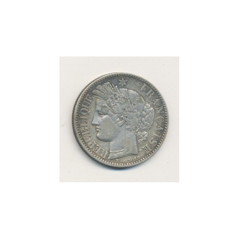 Cérès - 2 Francs - 1850 A paris - 2e République