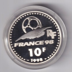 10 Francs - Coupe du monde 98 - COUPE - argent BE 2