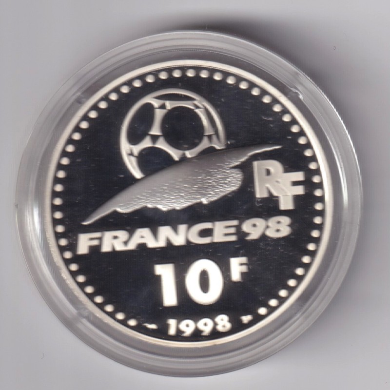 10 Francs - Coupe du monde 98 - COUPE - argent BE