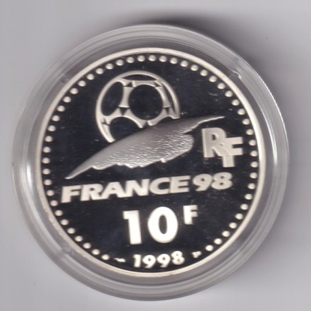 10 Francs - Coupe du monde 98 - COUPE - argent BE