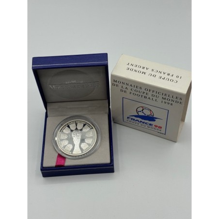10 Francs - Coupe du monde 98 - COUPE - argent BE