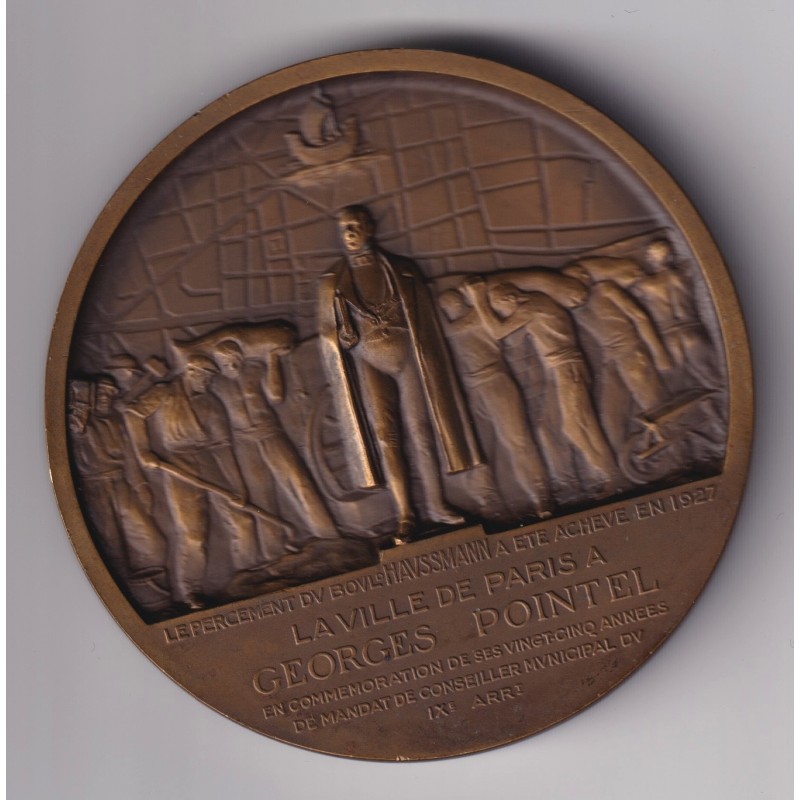 Médaille - Georges Pointel - 1909-1934 - bronze-63mm 