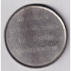 Médaille - Révolution 1848 - 13 juin 1849 - étain 72mm 2