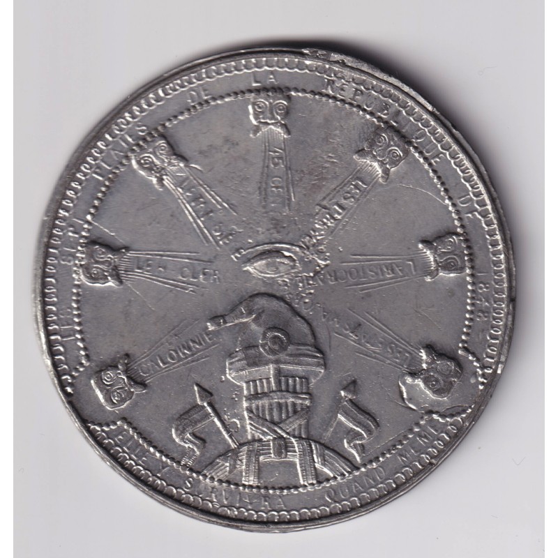 2e République - Médaille - Les 7 plaies de la république - alliage - 59,5mm