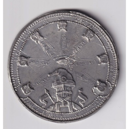 2e République - Médaille - Les 7 plaies de la république - alliage - 59,5mm