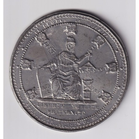 2e République - Médaille - Les 7 plaies de la république - alliage - 59,5mm