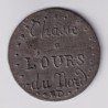 Médaille - Chasse à l'ours du nord - étain - 54mm