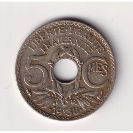 5 Centimes Lindauer - 1938 étoile - TTB