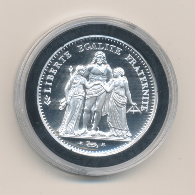 Médaille - Refrappe 5 Francs Camélinat 1871 - argent 10g - 30mm - 5.000 ex