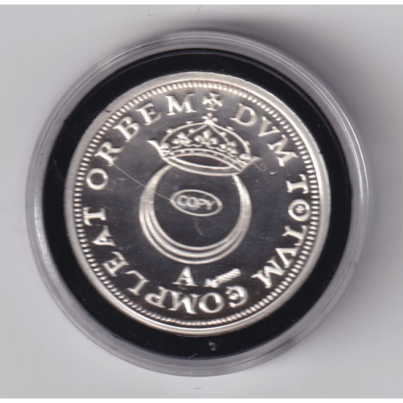 Médaille - Refrappe Teston au croissant Henri II - argent 10g - 30mm - 5.000 ex