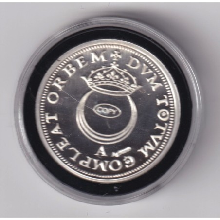 Médaille - Refrappe Teston au croissant Henri II - argent 10g - 30mm - 5.000 ex