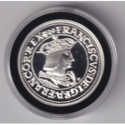 Médaille - Refrappe Teston François 1er - argent 10g - 30mm - 5.000 ex