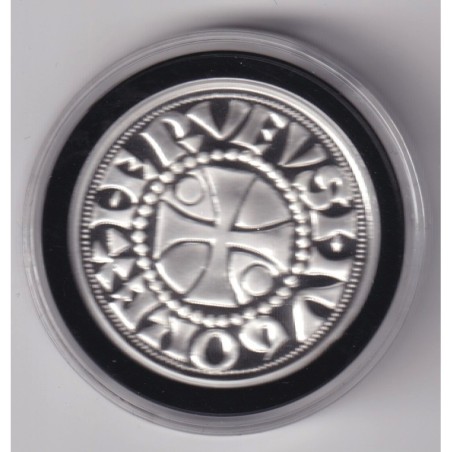 Médaille - Refrappe Denier de Beauvais - argent 10g - 30mm - 5.000 ex
