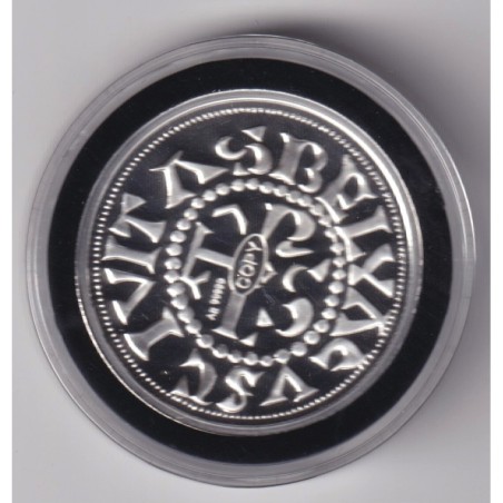 Médaille - Refrappe Denier de Beauvais - argent 10g - 30mm - 5.000 ex