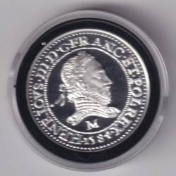Médaille - Refrappe Franc 15584 M Henri III - argent 10g - 30mm - 5.000 ex