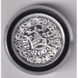 Médaille - Refrappe Gros blanc à la couronne - argent 10g - 30mm - 5.000 ex