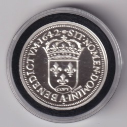 Médaille - Refrappe Écu de Warin 1642 A Louis XIII - argent 10g - 30mm - 5.000 ex 2