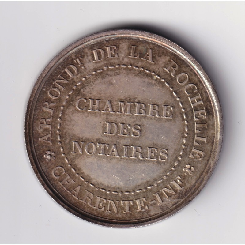 Jeton - Chambre des Notaire - La Rochelle - Louis Philippe I - argent - rond