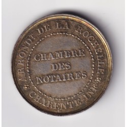Jeton - Chambre des Notaire - La Rochelle - argent - rond 2