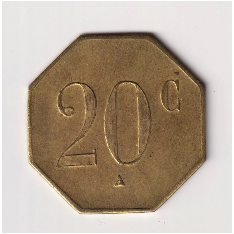 20 centimes Tramway - La Rochelle - laiton - sans TLR - SUP