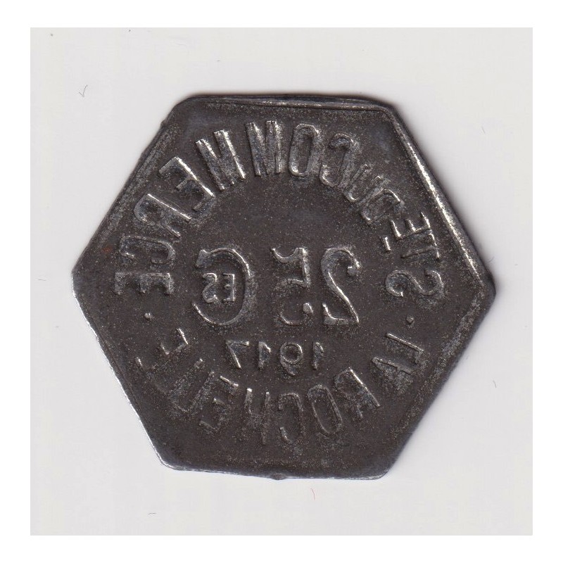 La Rochelle - 25 centimes 1917 - société du commerce - fer - TTB+