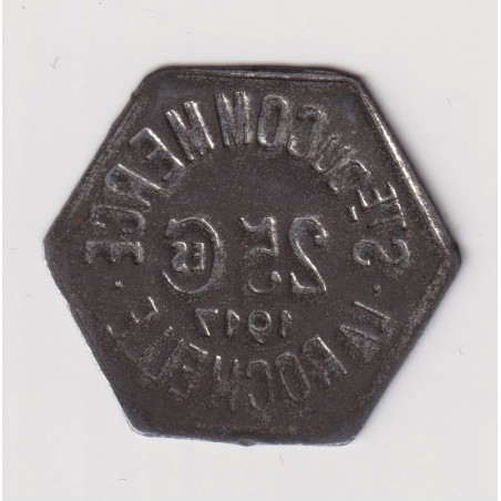 La Rochelle - 25 centimes 1917 - société du commerce - fer - TTB+