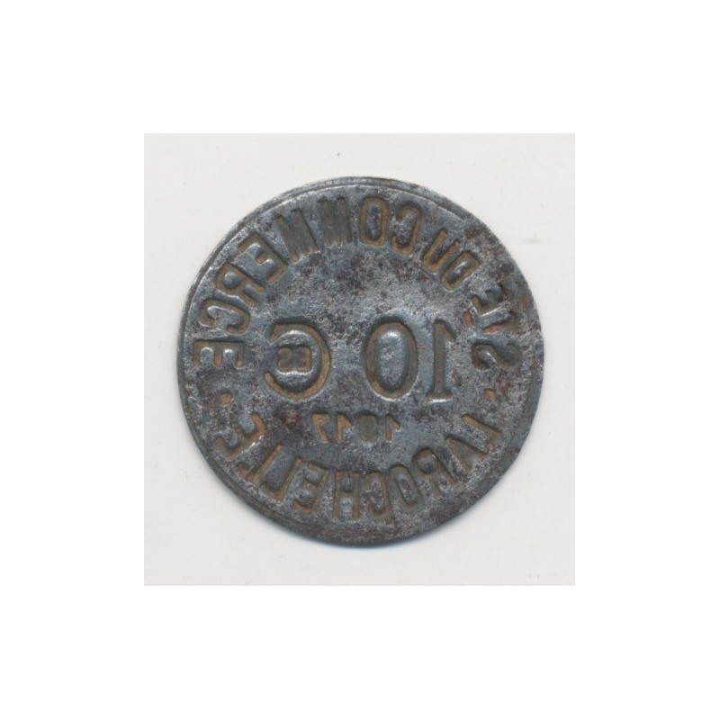 La Rochelle - 10 centimes 1917 - société du commerce - fer