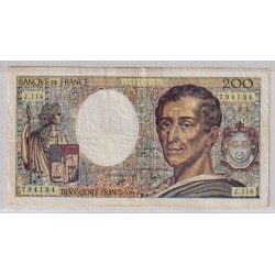 200 Francs Montesquieu - 1990 - J.114 - TTB