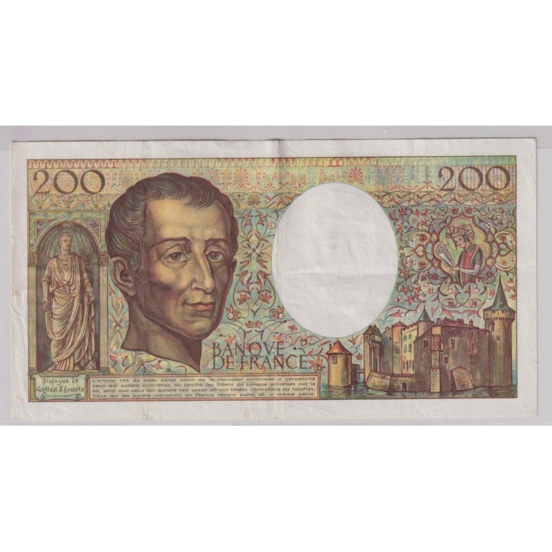 200 Francs Montesquieu - 1990 - C.114 - TTB+