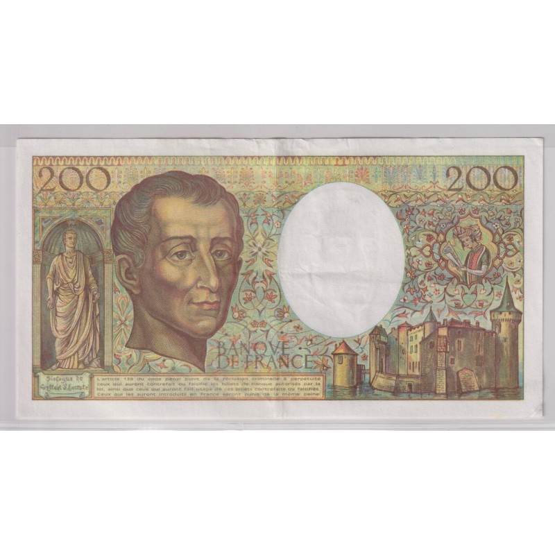 200 Francs Montesquieu - 1990 - G.114 - TTB+