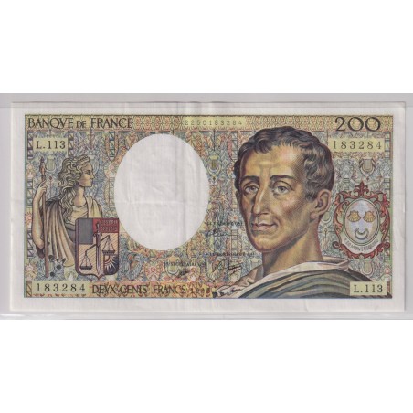 200 Francs Montesquieu - 1990 - L.113 - TTB+