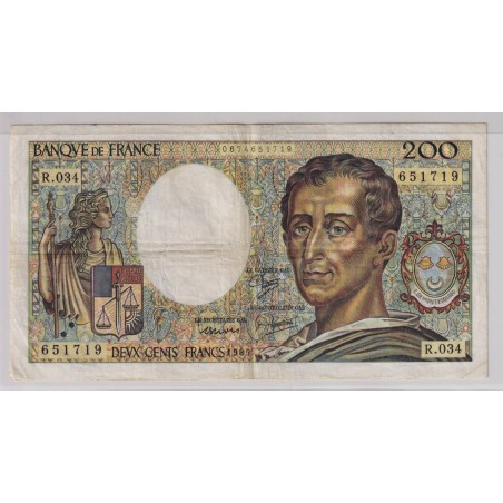 200 Francs Montesquieu - 1994 - TTB - visuel non contractuel