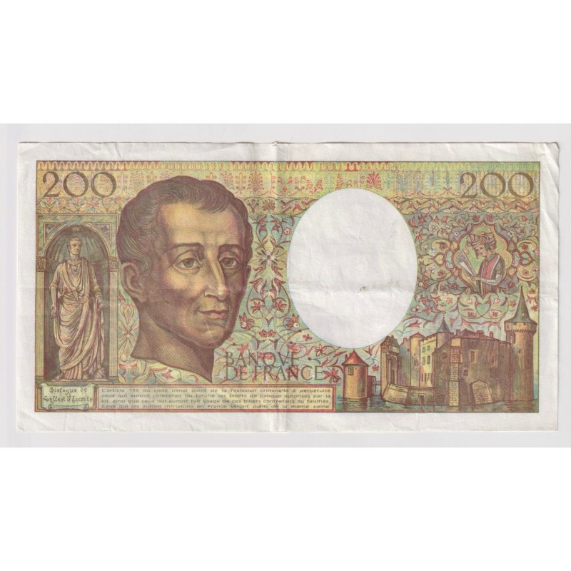 200 Francs Montesquieu - 1992 - TTB - visuel non contractuel