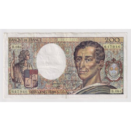 200 Francs Montesquieu - 1990 - TTB - visuel non contractuel